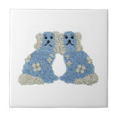 Carreau Magnolia Staffordshire Chiens Ginger Jars Art (Devant)