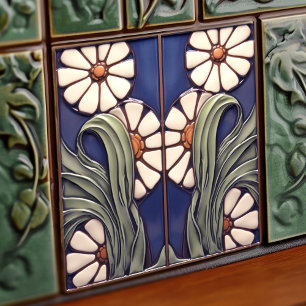 Carreau Magnolias Marguerite Symétriques Artistiques