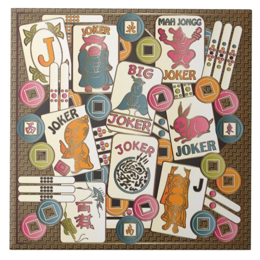Carreau Mah Jong Jokers (Devant)