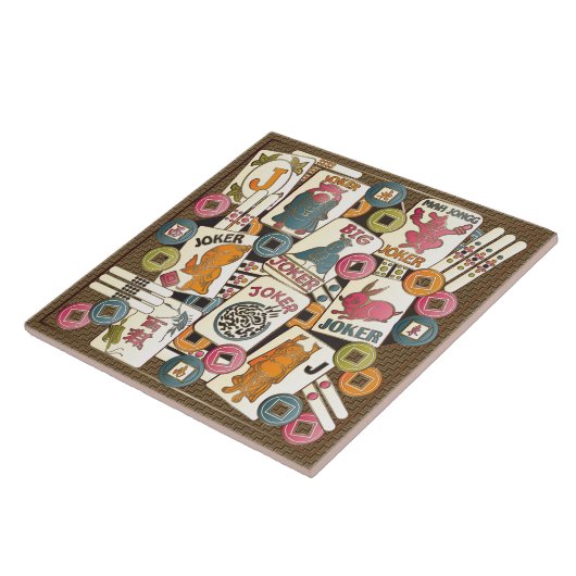 Carreau Mah Jong Jokers (Côté)