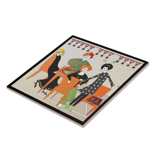 Carreau Mah Jongg Banner Nouvel An (Côté)