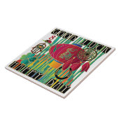 Carreau Mah Jongg Bonne Chance Joyeux Jour (Côté)