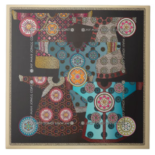 Carreau Mah Jongg Coat