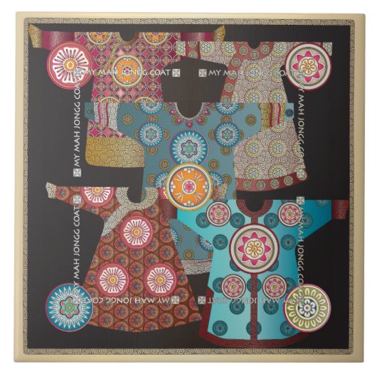 Carreau Mah Jongg Coat (Devant)