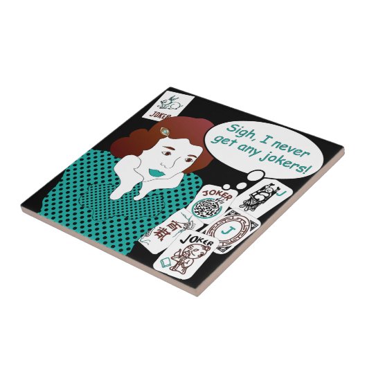 Carreau Mah Jongg Dit Jokers Tile (Côté)