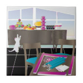 Carreau Mah Jongg Jeu Night Tile (Devant)
