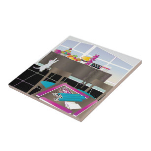 Carreau Mah Jongg Jeu Night Tile