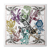 Carreau Mah Jongg One Bams Birds Tile (Devant)