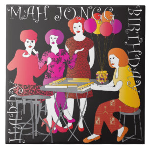 Carreau Mah Jongg Présente Carrelage d'anniversaire