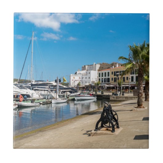 Carreau Mahon port et paseo maritimo - Menorca, Espagne (Devant)