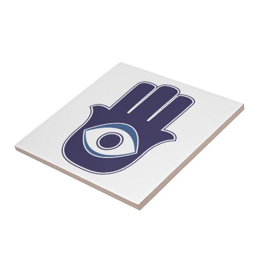 Carreau Main de Hamsa/Khamsa de Fatima/d'amulette/de (Côté)