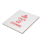 Carreau Maintenez calme et mangez les biscuits (Côté)