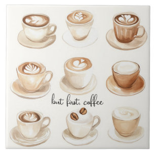 Carreau Mais d'abord, les tasses à café