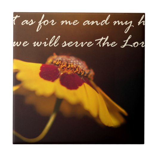 Carreau Mais quant à moi et à ma maison, nous servirons le (Devant)