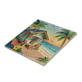 Carreau Maison de plage Art océanique côtier (Côté)