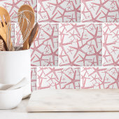 Carreau Maison de plage rose marine