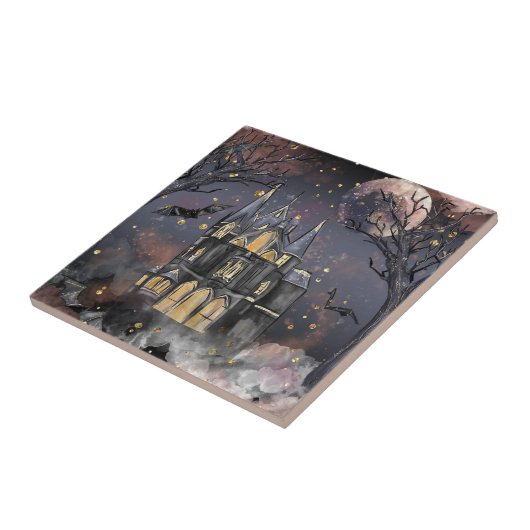 Carreau Maison hantée | Arbre à Pleines lunes Éffrayantes  (Côté)