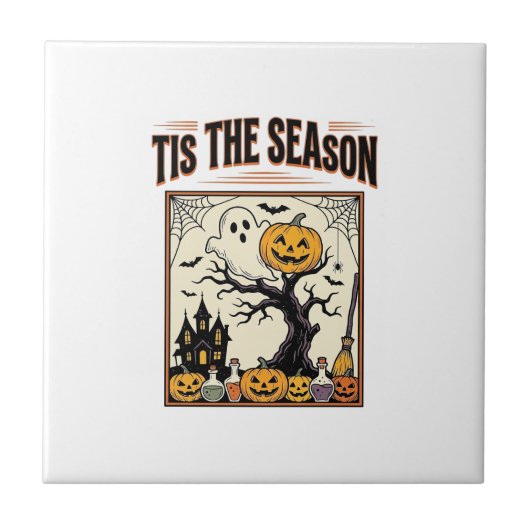 Carreau Maison hantée de la saison des fantômes d'Hallowee (Devant)
