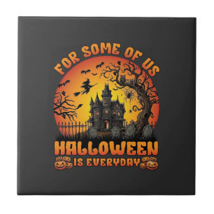 Carreau Maison Hantée Tous Les Jours Halloween Sorcière Lu
