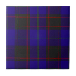 Carreau Maison Hume Clan Chasse Tartan Plaid Motif