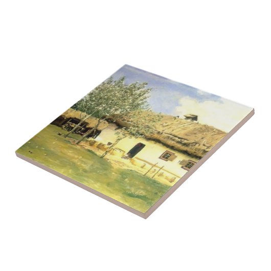 Carreau Maison rurale ukrainienne d'Ilya Repin- (Côté)
