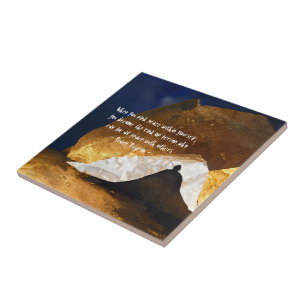 Carreau Maître Reiki Maître de méditation Yoga d'or noir