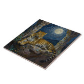 Carreau Majestic Leopard on Cliff Ledge (Côté)