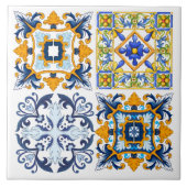 Carreau Majolica, citrons, tuiles siciliennes (Devant)