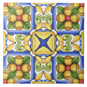 Carreau Majolica, tuiles méditerranéennes,