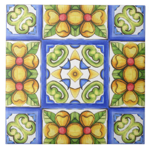 Carreau Majolica, tuiles méditerranéennes,