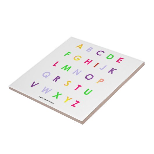 Carreau Majuscules d'alphabet (Côté)
