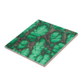 Carreau Malachite à motif vert (Côté)