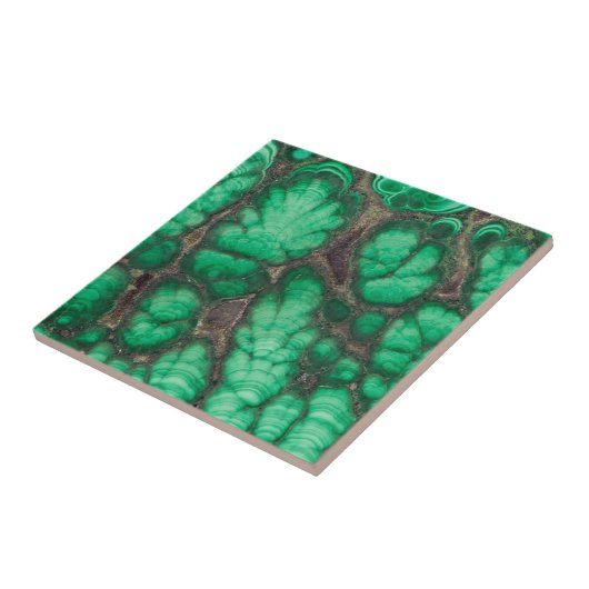 Carreau Malachite à motifs verts (Côté)
