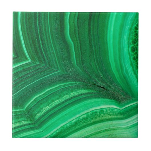 Carreau Malachite Minéral vert vif (Devant)