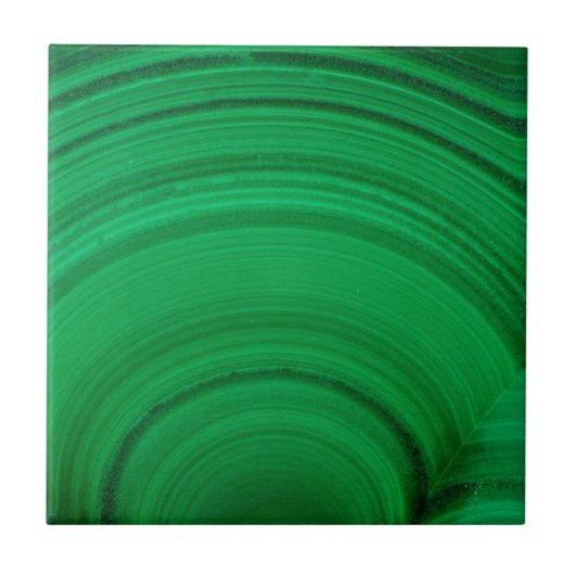 Carreau Malachite verte en gros plan (Devant)