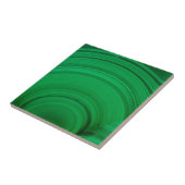 Carreau Malachite verte en gros plan (Côté)