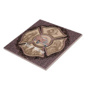 Carreau Maltese Cross Firefighter personnalisé Carrelage (Côté)