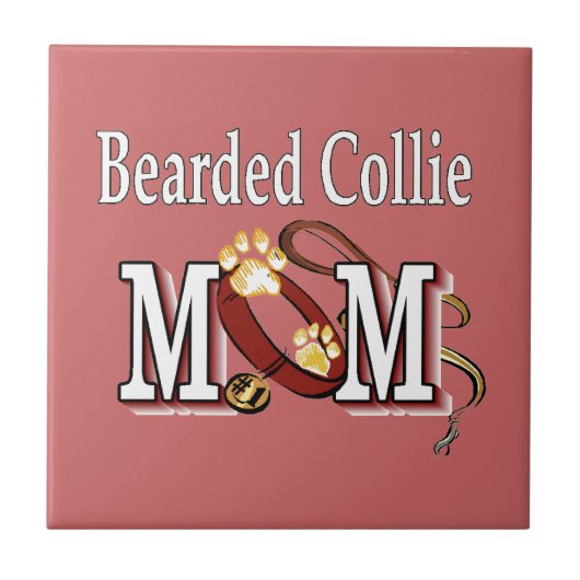 Carreau Maman chien Colley barbu (Devant)