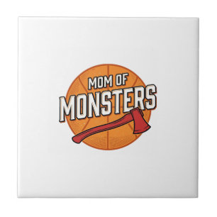Carreau Maman de monstres Conception de maman de basket-ba