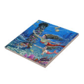 Carreau maman et bébé mermaid (Côté)