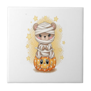 Carreau Maman Ourse Mignonne Halloween