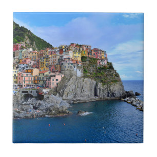 Carreau Manarola Cinq Terre Italie Europe Village côtier