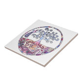 Carreau Mandala - arbre de la vie dans le paradis (Côté)