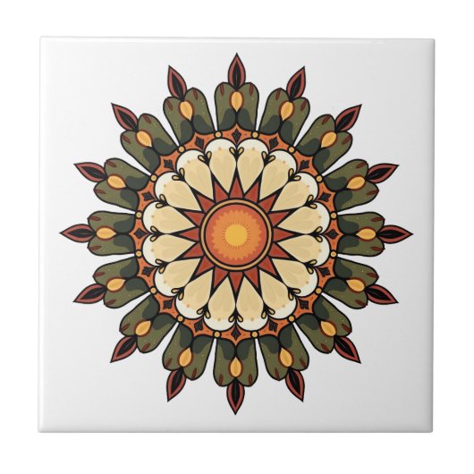 Carreau Mandala Art Ceramic (Devant)
