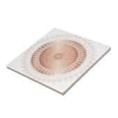 Carreau Mandala Blanc Or Rose (Côté)