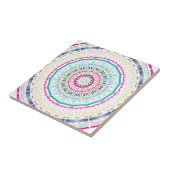 Carreau mandala coloré (Côté)