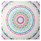 Carreau mandala coloré (Devant)