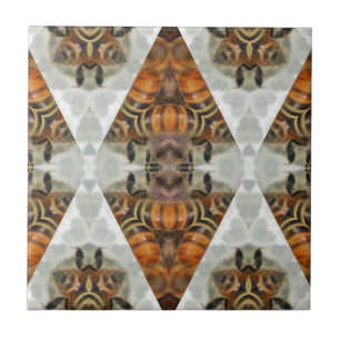 Carreau Mandala d'abeille de miel