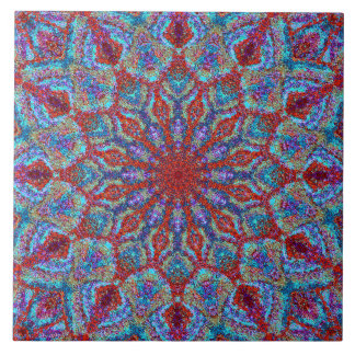 Carreau Mandala de couleur romantique de style arabesque