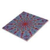 Carreau Mandala de couleur romantique de style arabesque (Côté)